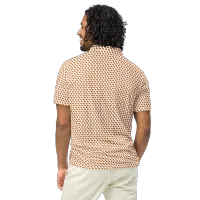 Men’s Slim Fit Texas Polo in Burnt Orange – Image 5