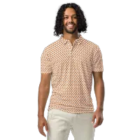 Men’s Slim Fit Texas Polo in Burnt Orange – Image 4
