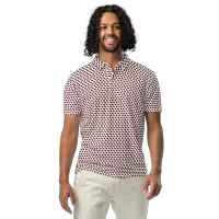Men’s Fitted State of Texas Polo in Maroon – Image 3