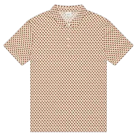 Men’s Fitted State of Oklahoma Polo in Crimson and Cream – Image 4