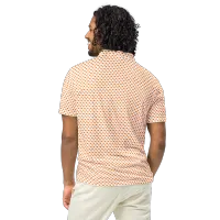 Men’s Fitted State of Oklahoma Polo in Orange – Image 5