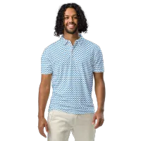 Men's Fitted State of Oklahoma Polo in Thunder Blue – Image 3