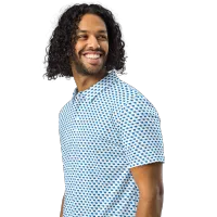 Men's Fitted State of Oklahoma Polo in Thunder Blue – Image 5