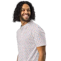 Men’s Fitted State of Florida Polo in Blue & Orange – Image 3
