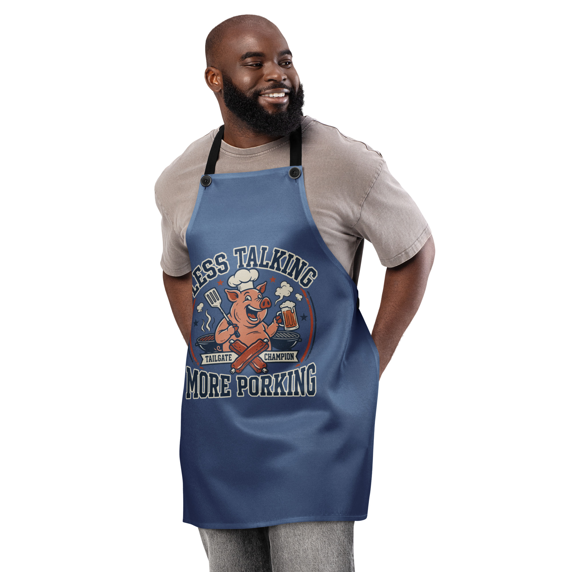 'Less Talking, More Porking' Apron – Image 2