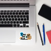 Your Swag Hub Stacked Logo Sticker – Image 3