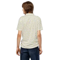 Men’s Fitted State of Michigan Polo in Maize and Blue – Image 4