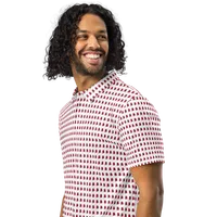 Men’s Fitted State of Alabama Polo in Crimson – Image 4