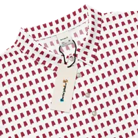 Men’s Fitted State of Alabama Polo in Crimson – Image 1
