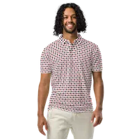 Men’s Fitted State of Georgia Polo in Bulldog Red and Black – Image 3