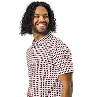 Men’s Fitted State of Georgia Polo in Bulldog Red and Black – Image 4