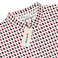 Men’s Fitted State of Georgia Polo in Bulldog Red and Black – Image 1