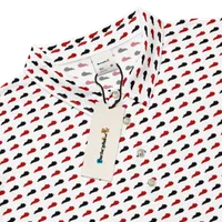 Men’s Fitted State of Kentucky Polo in Cardinal Red and Black – Image 1