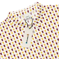 Men’s State of Minnesota Polo in Gopher Maroon and Gold – Image 1