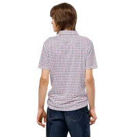 Men’s State of Mississippi Polo in Powder Blue and Red – Image 6