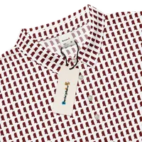 Men’s Fitted State of Mississippi Polo in Maroon – Image 1