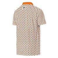 Men’s Slim Fit Oklahoma Polo in Orange and Black – Image 3