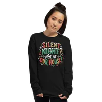 Silent Night Unisex Long Sleeve Tee – Image 12