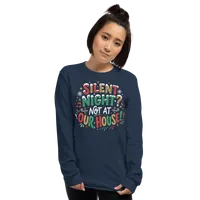 Silent Night Unisex Long Sleeve Tee – Image 10