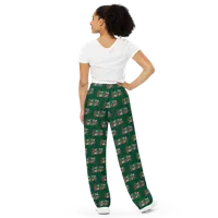 Don't Stop Believin' All-over print Unisex Wide-leg Pants – Image 4