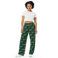 Don't Stop Believin' All-over print Unisex Wide-leg Pants – Image 3