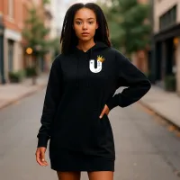 NUW U HOODIE DRESS – Small, Black