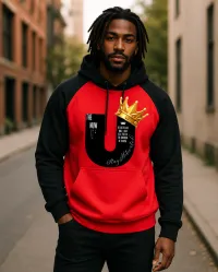NUW U HOODIES – Large, Red/Black