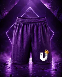 NUW U JERSEY SHORTS – Purple