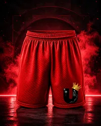NUW U JERSEY SHORTS – Red