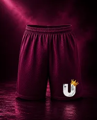NUW U JERSEY SHORTS – Maroon