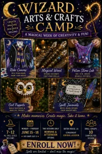 Wizard Art & Craft Camp ✨🎨 June 15-18, 2026 – Image 1
