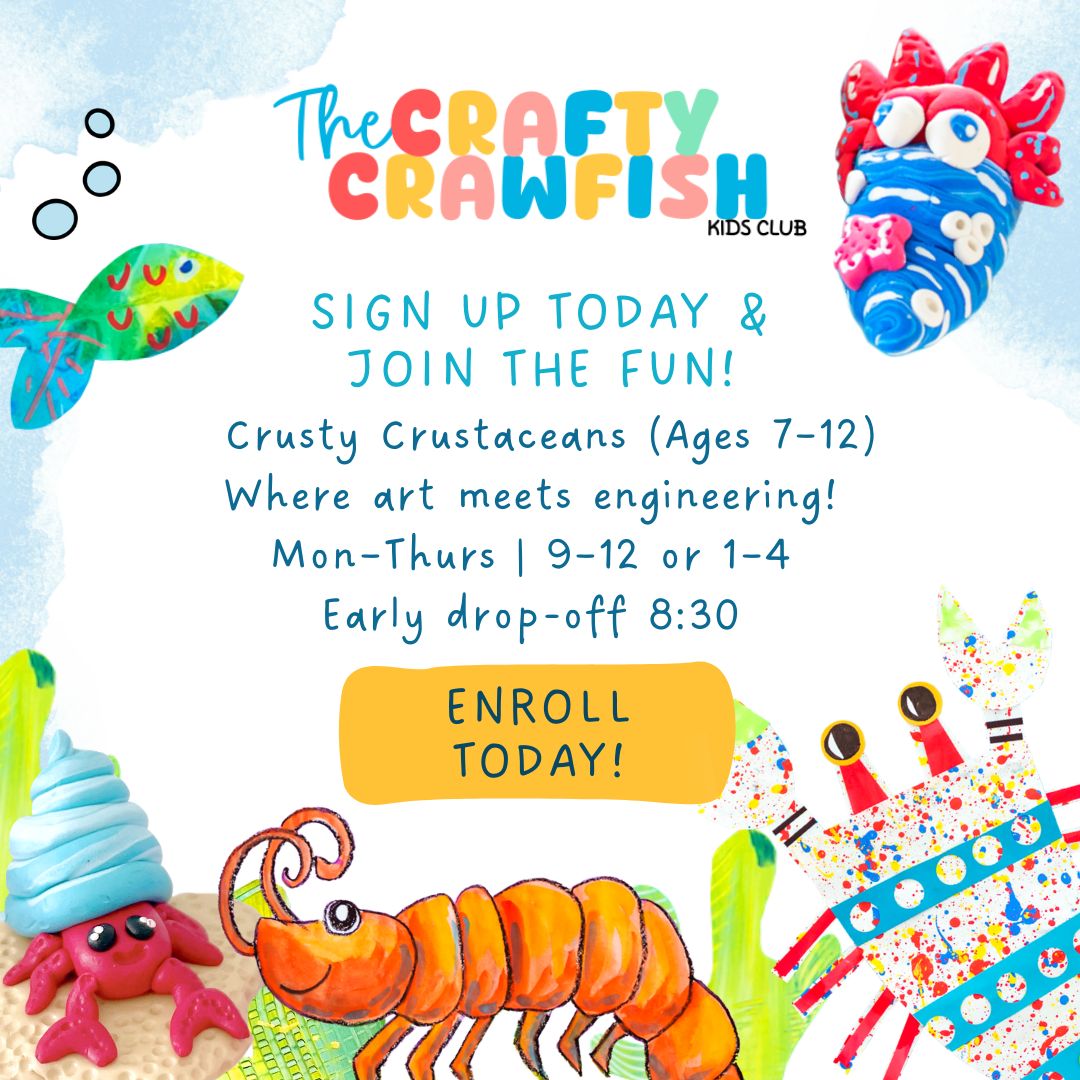 Crusty Crustaceans Art & Craft Camp ✨🎨 June 18-21, 2026 – Image 1