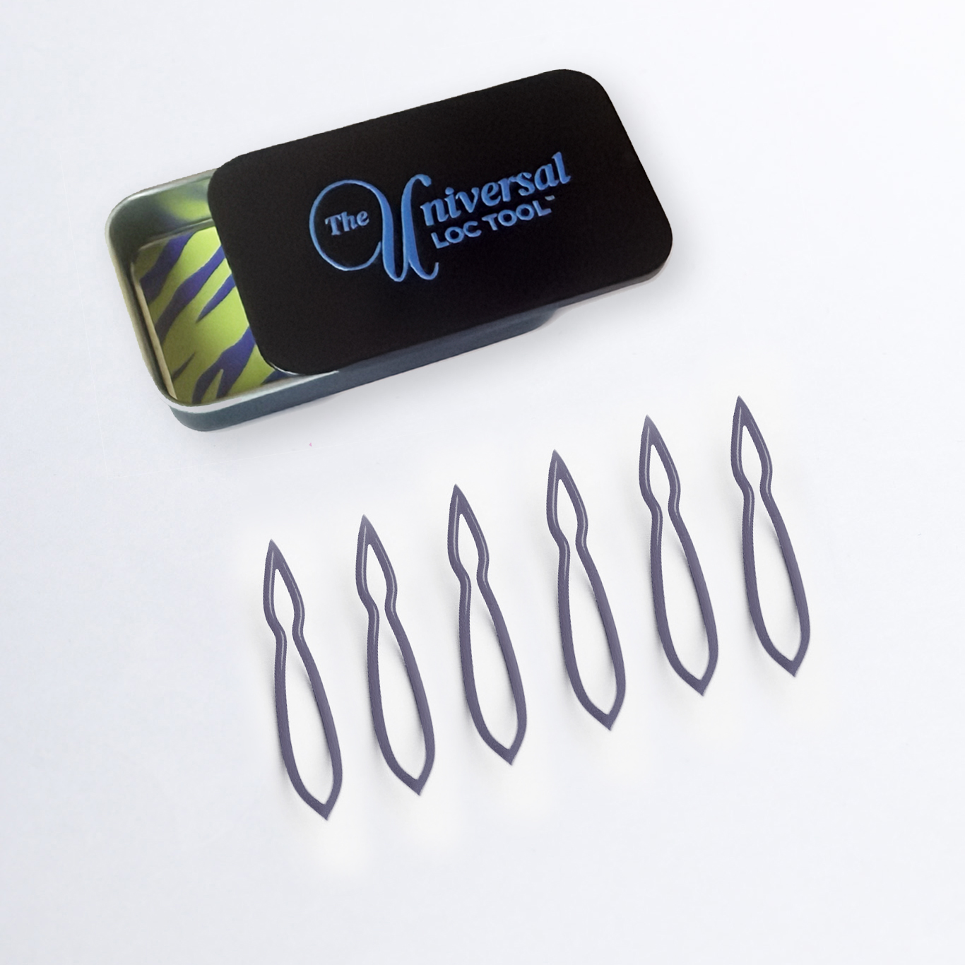 Pro Pack: 6  Universal Loc Tools - SM 1.5”; MD 2” & LG 2.5” – Gray, Medium