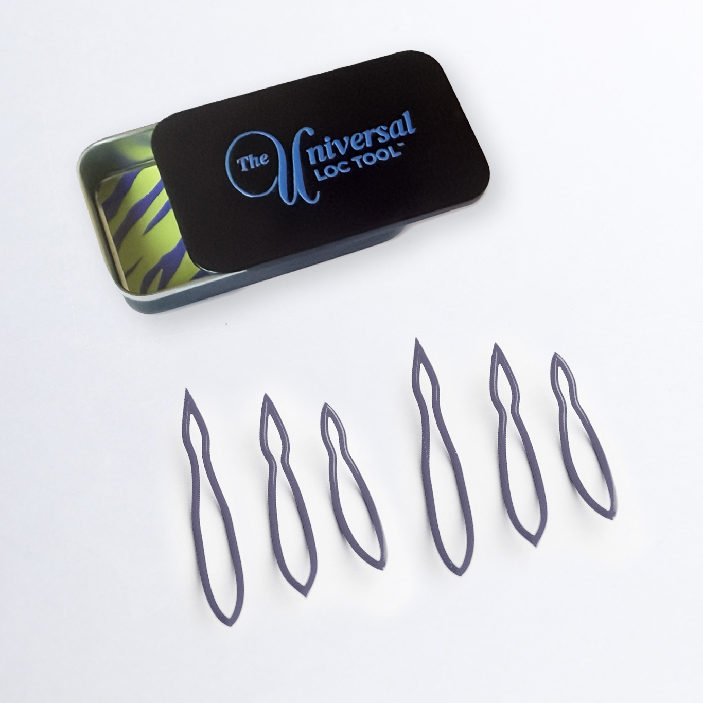 Pro Pack: 6  Universal Loc Tools - SM 1.5”; MD 2” & LG 2.5” – Gray, 2 of Each Size: Small, Medium, Large