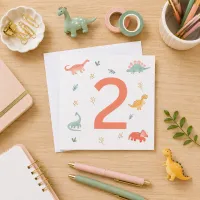 Greeting Card - Dinosaur Birthday 2 – Image 1