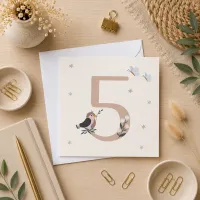 Petite Vous Greeting Card - Birthday 5 Bird  – Image 1