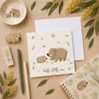 Greeting Card - Hello Little One Wombat – Image 1