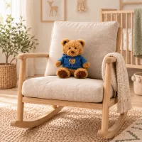 Pre-Order: Angus the Bear with Navy Hoodie – Image 2