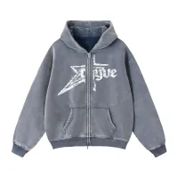 rhyvestar hoodie - zip-up – Small, Blue