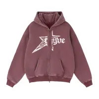rhyvestar hoodie - zip-up – XL, Maroon