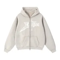 rhyvestar hoodie - zip-up – XXL, Off-White