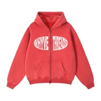 insignia hoodie - zip-up – XXL, Red