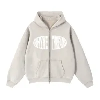 insignia hoodie - zip-up – Small, Off-White