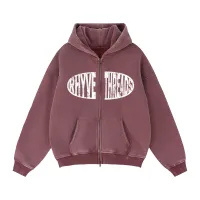 insignia hoodie - zip-up – Large, Maroon