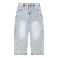 barebones blue - barrel leg jeans – Large - 33