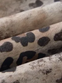 leopard print hoodie (VELVET) - zip-up – Image 9
