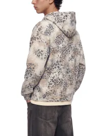 leopard print hoodie (VELVET) - zip-up – Image 7