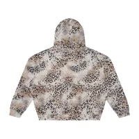leopard print hoodie (VELVET) - zip-up – Image 2