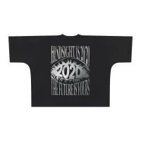 vision boxy tee - silver – Black, L