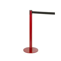 Geleidingspaal Slim Plus rood met riem - Crowd control – Image 1
